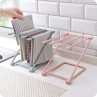 Collapsible Dishcloth Rack

Foldable Towel Drying Rack

Dishcloth Holder with Foldable Design

Portable Dish Towel Shelf

Compact Folding Towel Rack